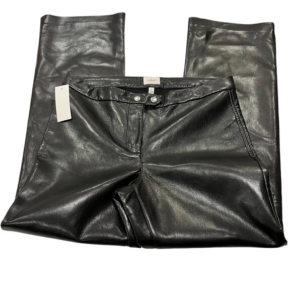 Wilfred Vegan Leather Bootcut Pants, NWT, Black 10 - Picture 5 of 11
